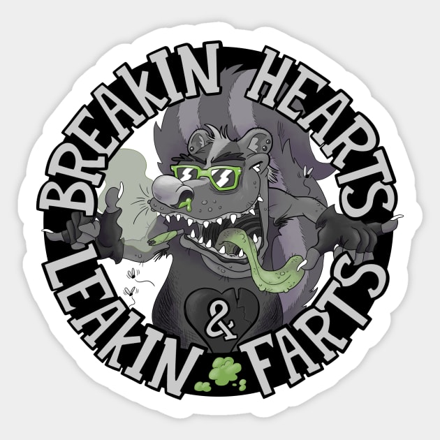 Breakin Hearts & Leakin Farts Sticker by ShayMcVay